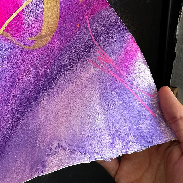 "La Vida es Hoy" Gold Version- Original on Paper 2025