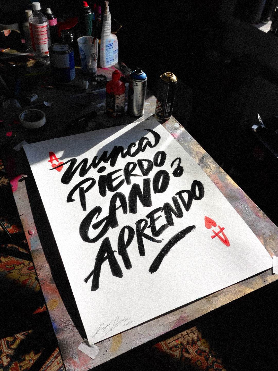 "Nunca Pierdo Gano o Aprendo" Orignal