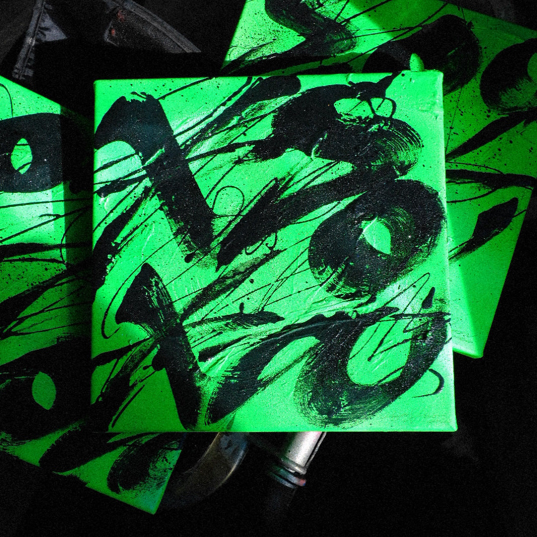 "Texture Fluor on Canvas"