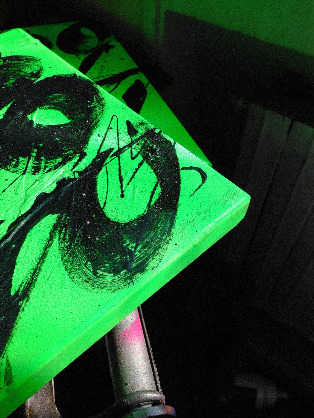 "Texture Fluor on Canvas"