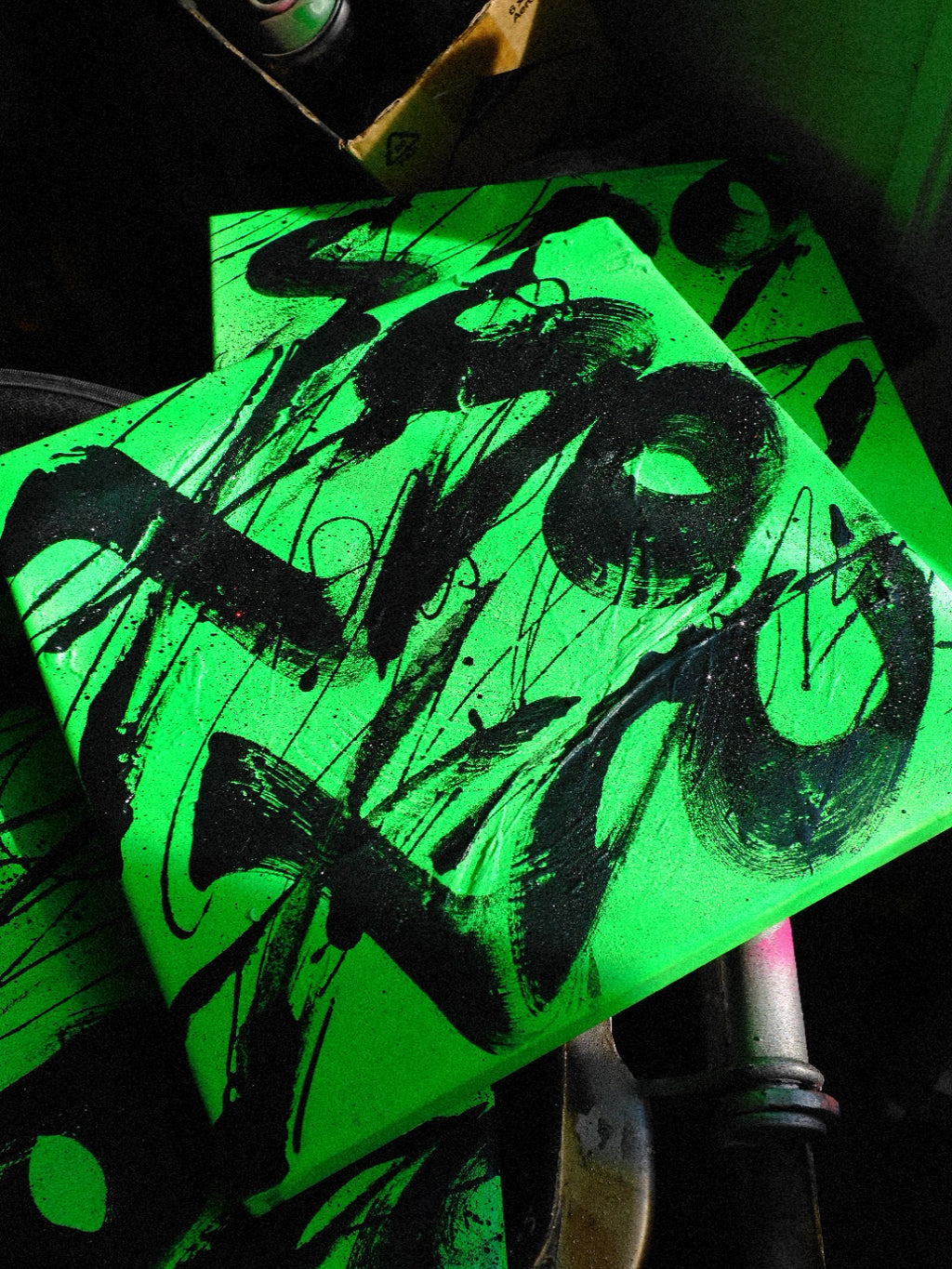 "Texture Fluor on Canvas"