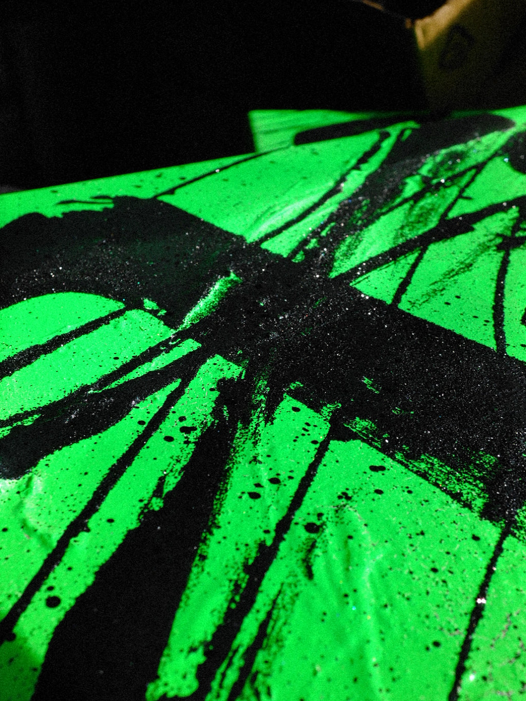 "Texture Fluor on Canvas"