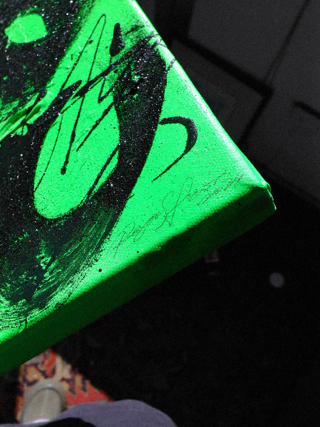 "Texture Fluor on Canvas"