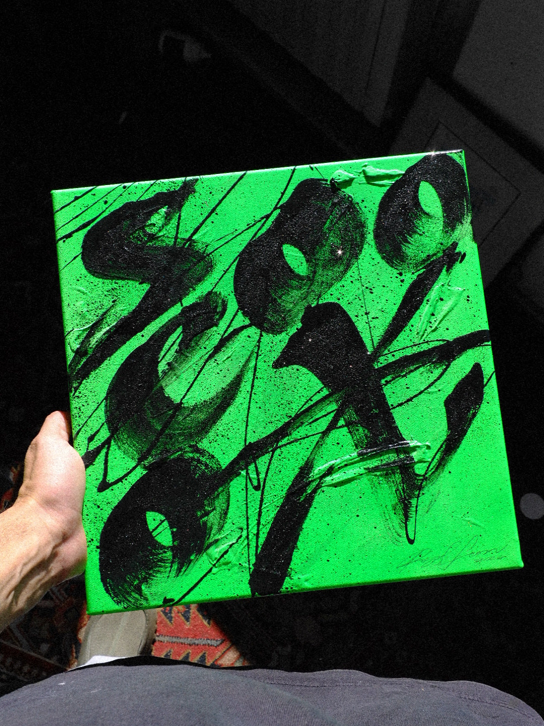 "Texture Fluor on Canvas"