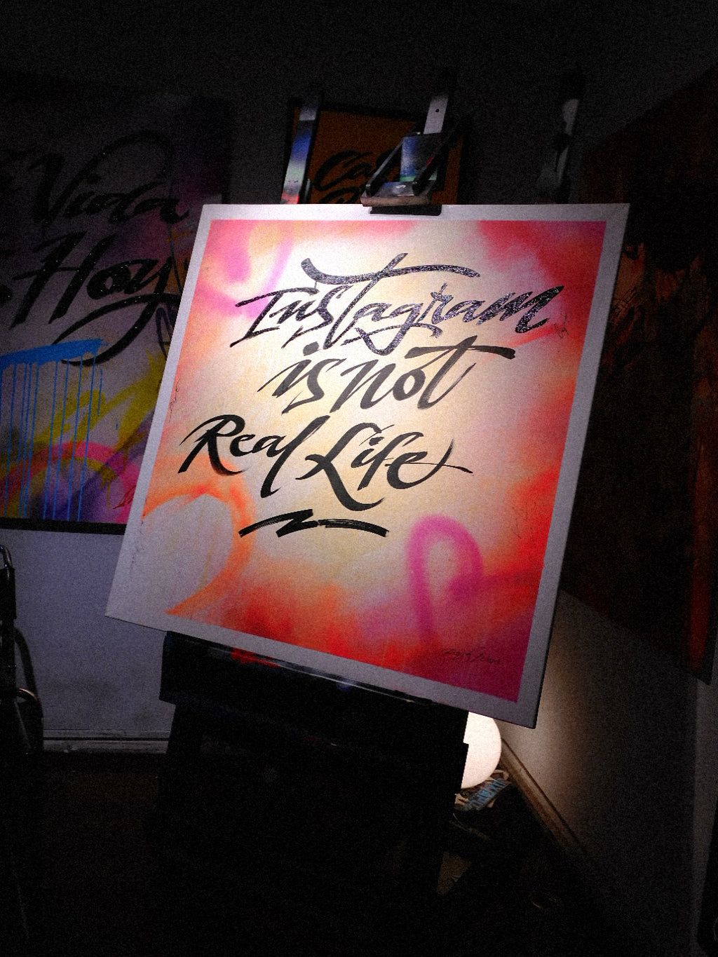 "Instagram is not your real life" Canvas