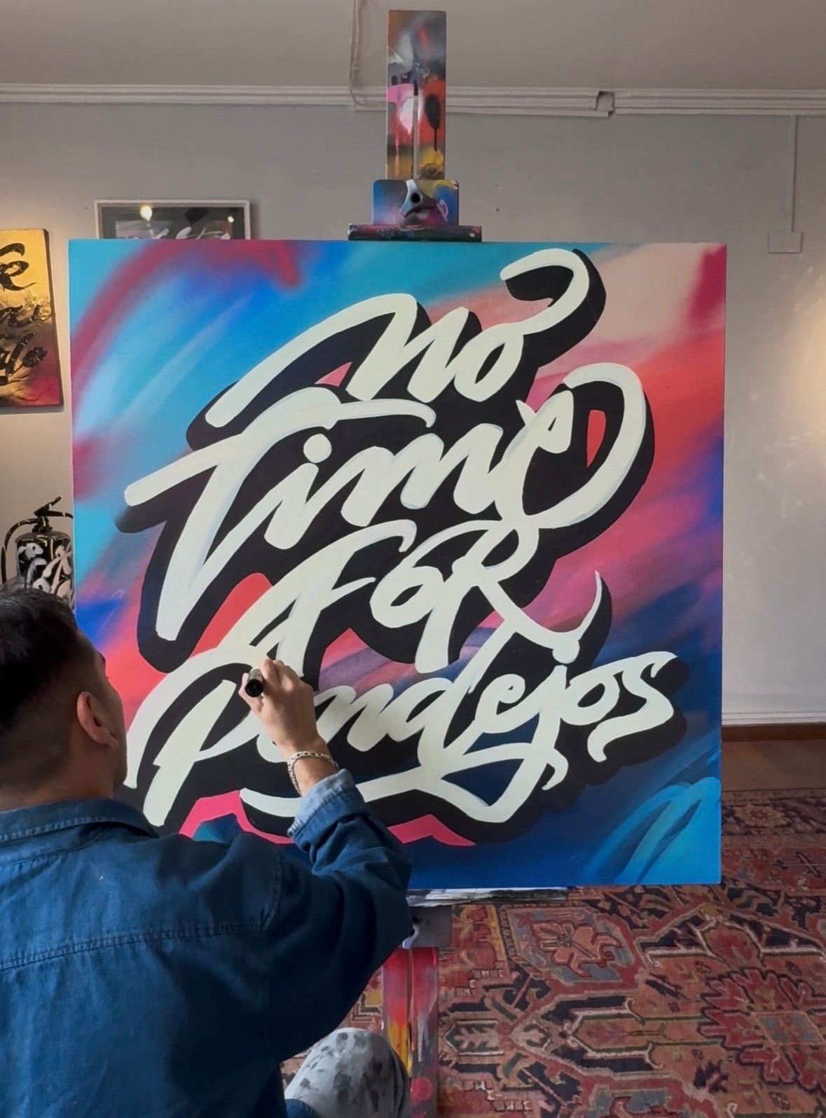"No time for Pendejos" Canvas