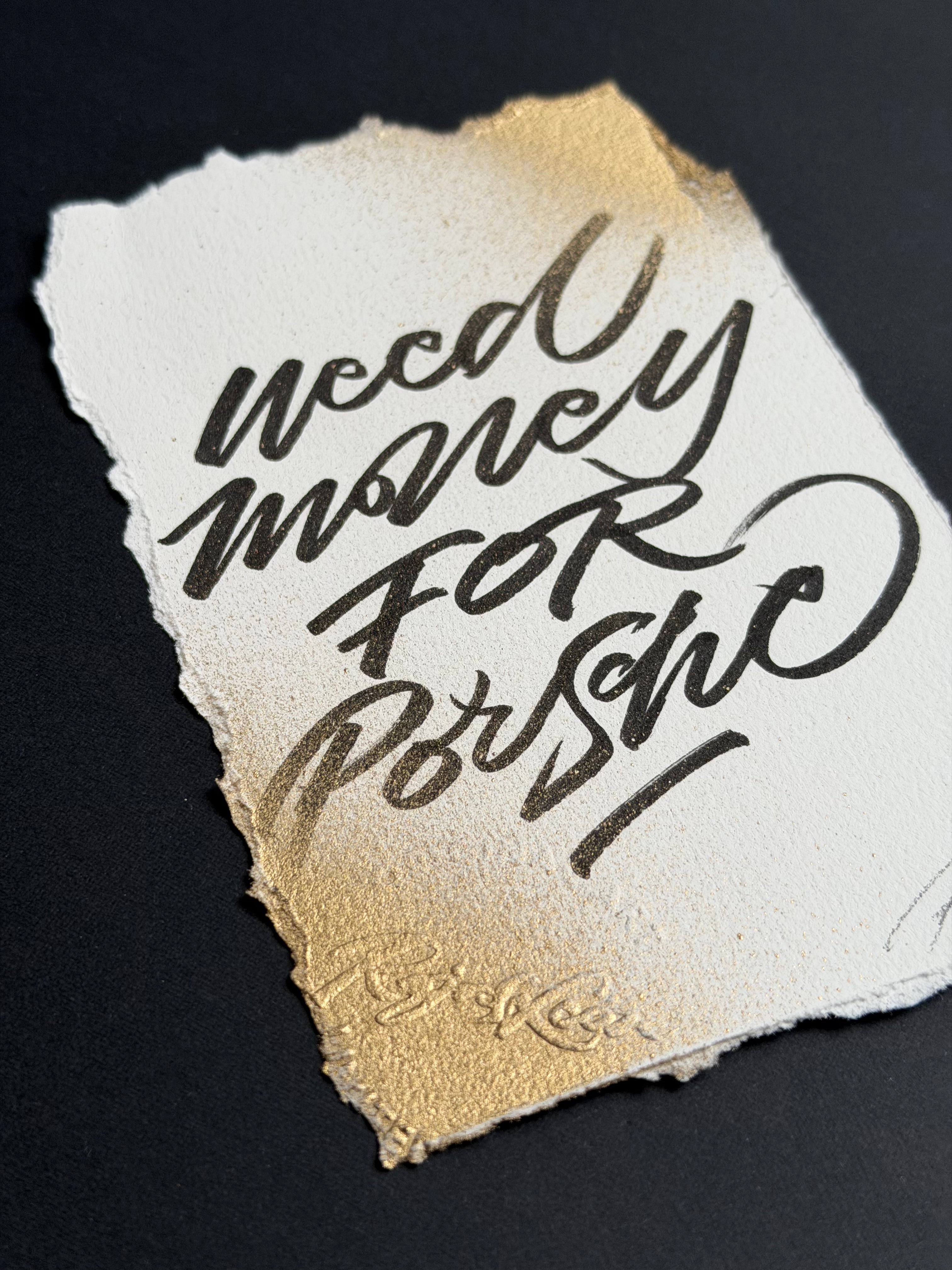 "Need Money For Prosche"Paris 2017 Serie.