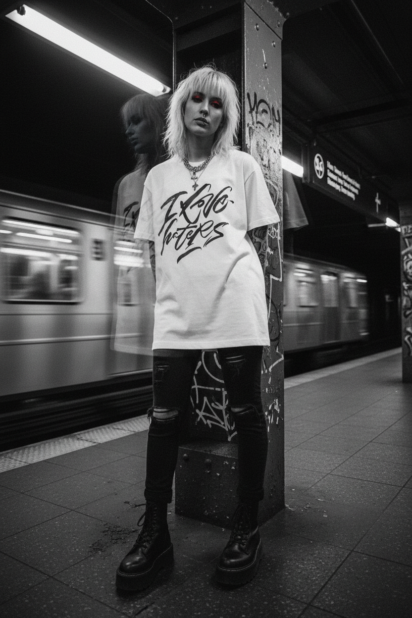 Camiseta I Love Haters - fotografía experimental