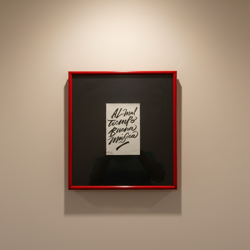 Obra en pared de hotel