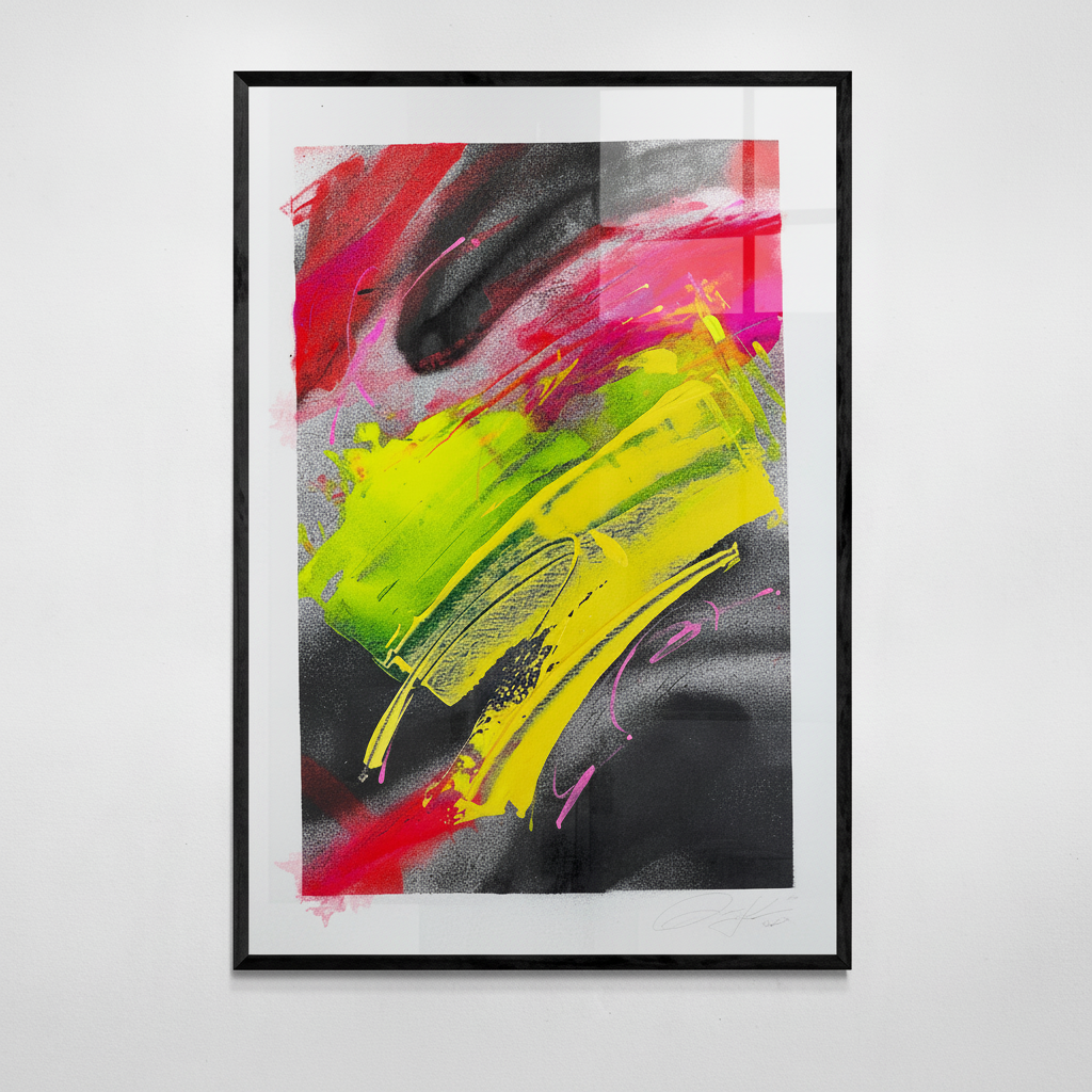 Obra enmarcada - Fondo blanco