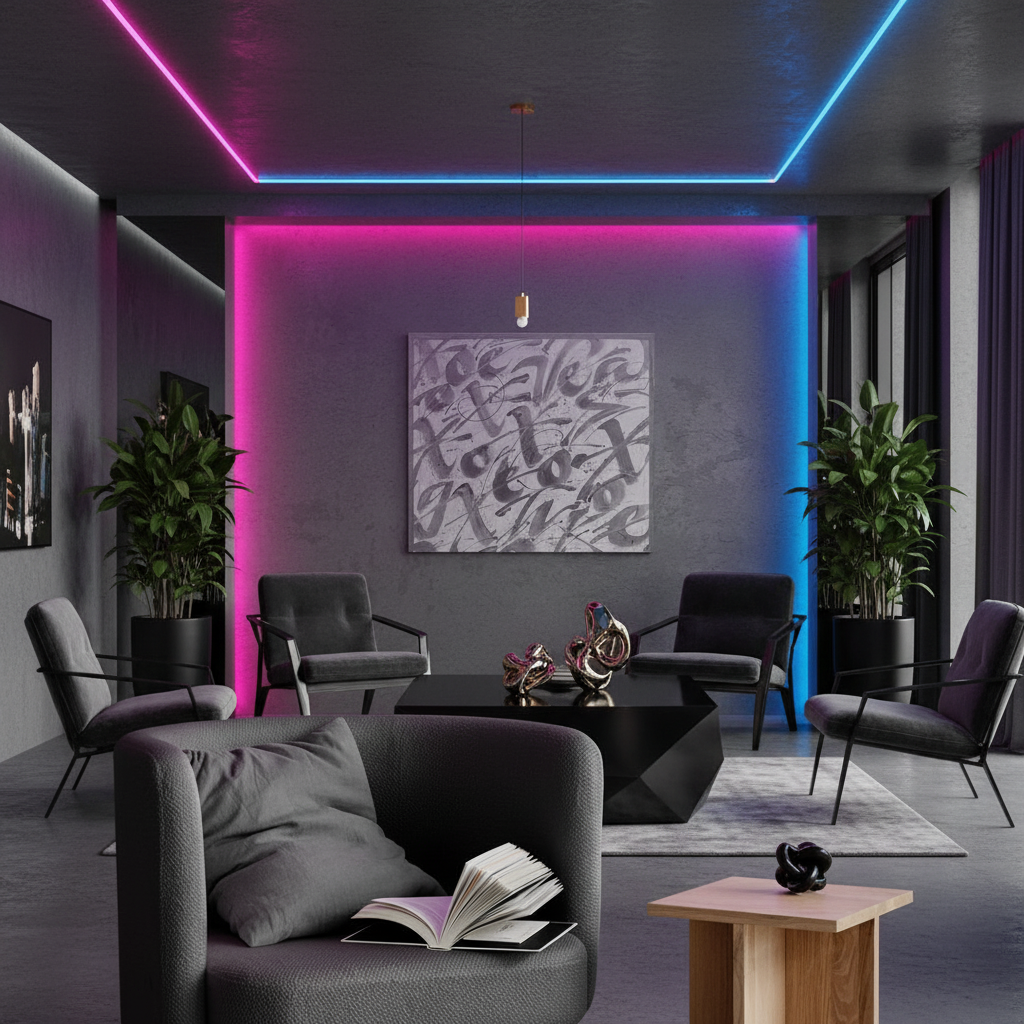 Obra gris y negra - Estilo Hotel W