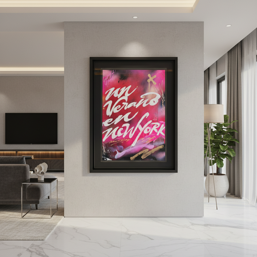 Obra Un Verano en New York - Muralla lujosa
