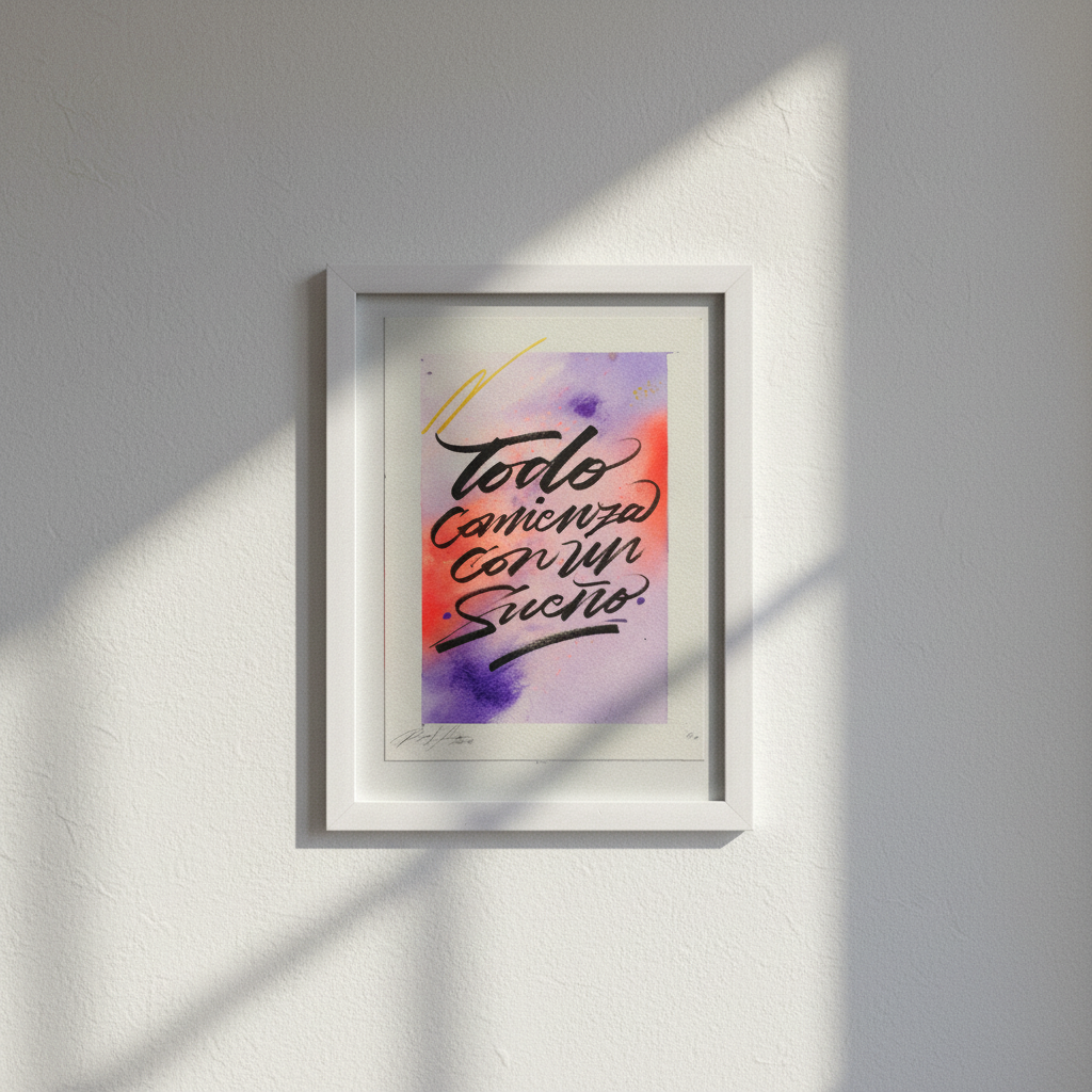 Todo Comienza Con Un Sueño — pared gris con luz de ventana